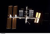 Stanice ISS pi pletu raketoplnu Atlantis STS-122 (09.02.2008)
