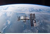 Stanice ISS pi odletu raketoplnu Atlantis STS-122 (18.02.2008)