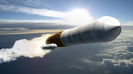 Start rakety Ares 5 (kresba)