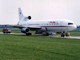 L-1011 na startovac drze s raketou Pegasus