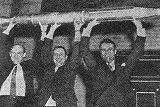 Foto 4 : Tak vypadal Explorer I (rozzen tve pod nm - zleva: Dr. W. Pickering, J. A. Allen, Dr. W. Braun).