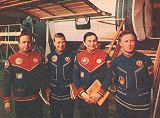 V.Gorbatko, E.Kollner, V.Bykovskij, S.Jahn pi vcviku (1978)