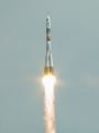 Start kosmick lodi Sojuz TM-34 s posdkou REP-3 k ISS (25.04.2002)