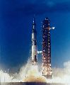 Start Saturnu 5 s bezpilotnm Apollem 4 (09.11.1967)