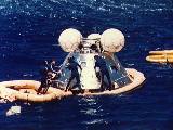 Apollo ASTP po pistn na moi (24.07.1975)