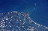 Cape Canaveral vidn posdkou Skylabu