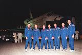 Posdka Discovery STS-103 po pistn na KSC (28.12.1999)