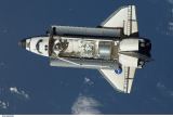 Endeavour STS-123 pi pletu k ISS (13.03.2008)