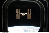 Stanice ISS pi odletu raketoplnu Endeavour STS-127 (28.7.2009)
