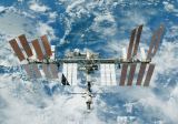 Stanice ISS při odletu raketoplánu Endeavour STS-130 (20.02.2010)