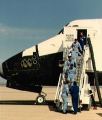 Posdka STS-51J po pistn (07.10.1985)
