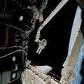 Lopez-Alegria na RMS pi EVA-4 (18.10.2000)