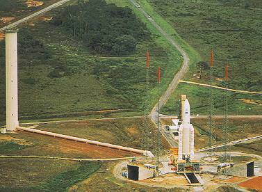 Rampa ELA-3 s raketou Ariane 502