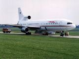 L-1011 na startovací dráze s raketou Pegasus