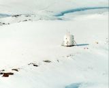 Vzkumn arktick stanice Marsovsk spolenosti (Flashline Mars Research Arctic Station) u krteru Haughton na ostrov Devon v Arktid