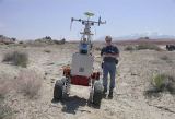 Foto 4: Zkouka dlkov ovldanho robota na MDRS, Utah.