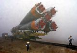 Převoz Sojuzu TM-31 na startovací rampu (29.10.2000)
