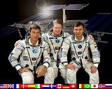 Expedice 1 ISS (zleva Krikaljov, Shepherd, Gidzenko)