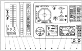 Obr.12) Přístrojová deska a povelové a signalizační panely Sojuzu (levá část)