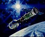 Kresba spojen lod Sojuz a Apollo