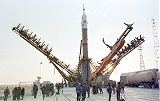 Sojuz TM-29 na rampě krátce před startem (1999)