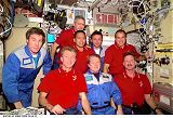 Setkn s posdkou STS-97 v modulu Unity na ISS (08.12.2000)