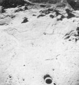 Alternativní přistávací plochou pro Apollo 11 je oblast č. 3. Na snímku, pořízeném z CM Apolla 10 v západním pohledu přes Sinus Medii, leží přistávací oblast poblíž hřebenu v dolní levé části obrázku. Velký kráter na snímku úplně dole je Bruce, který má asi 6 km v průměru, nahoře nad ním menší kráter Pallas V
