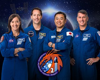 Posádka SpX Crew-2 (zleva: McArthurová, Pesquet, Hoshide, Kimbrough)
