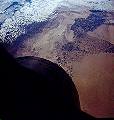Poušť Sonora fotografovaná z Gemini 3