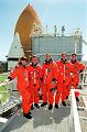 Posádka STS-104 při TCDT (29.06.2001) 
