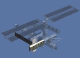 Umístění ITS-S1 v rámci ISS (náklad letu ISS-9A)