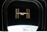 Stanice ISS při odletu raketoplánu Endeavour STS-127 (28.7.2009)