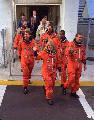 Příchod posádky ke startu STS-85
