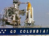 Columbia na LC-39B po odkladu startu (16.04.1998)