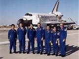 Posdka Discovery STS-92 po pistn na Edwards AFB (24.10.2000)