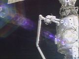 Jernigan[ová] (na RMS) a Barry při EVA (30.05.1999) - NASA TV