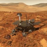 Kresba voztka MER na Marsu