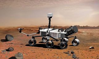 Kresba  roveru MSL (Curiosity) na Marsu