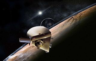 Kresba sondy New Horizons u Pluta